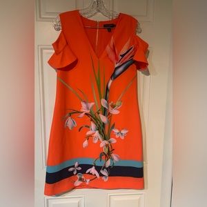 Ted Baker Floral Orange Dress